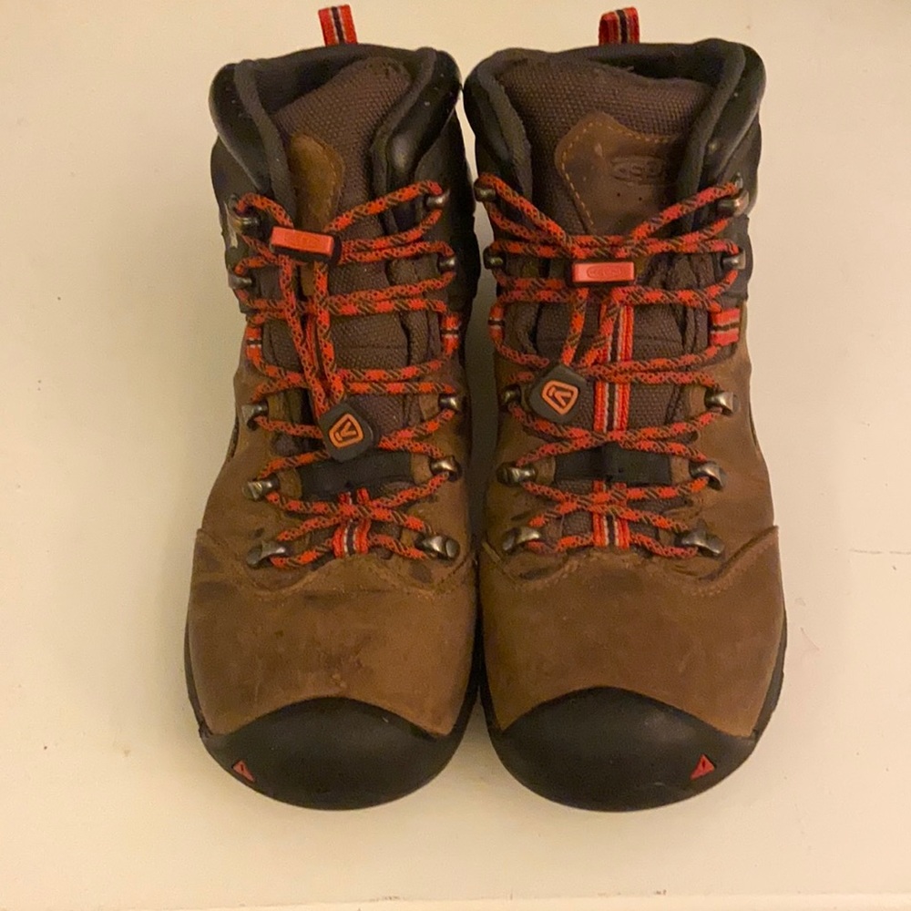 Keen Kids Brown and Red Boots
